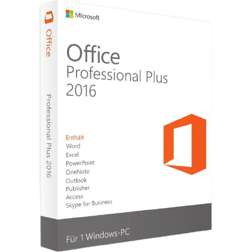 Microsoft Office Professional Plus 2016, ESD, 64bit - Deutsch 1 Microsoft Office Professional Plus 2016, ESD, 64bit - Deutsch