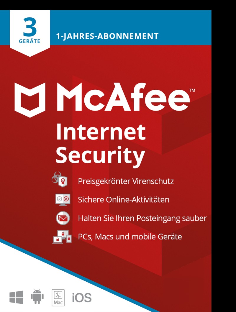 McAfee Internet Security (3 Device - 1 Jahr) ESD 1 McAfee Internet Security (3 Device - 1 Jahr) ESD