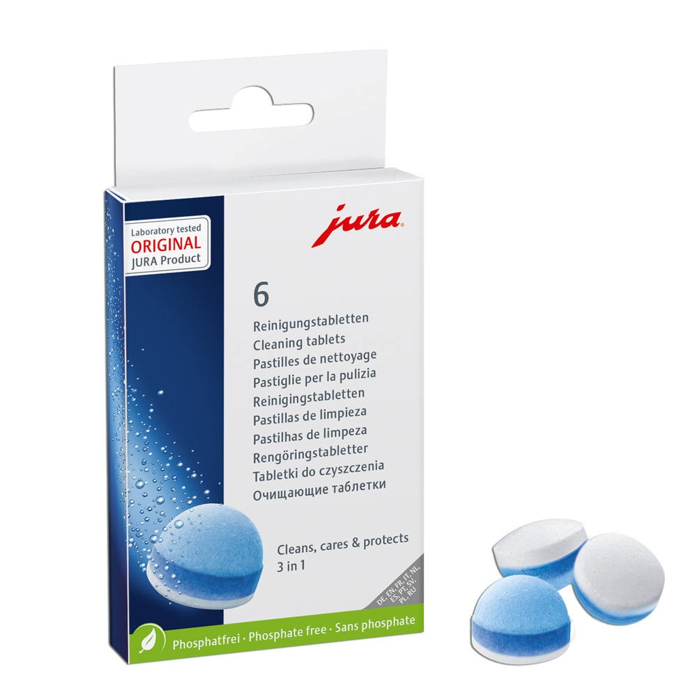 JURA 3-Phasen Reinigungstabs 6 St?ck (24225) 1 JURA 3-Phasen Reinigungstabs 6 St?ck (24225)