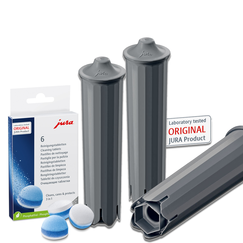 3 JURA CLARIS SMART+ (24233) / 6 Reinigungstabs (24225) 1 3 JURA CLARIS SMART+ (24233) / 6 Reinigungstabs (24225)