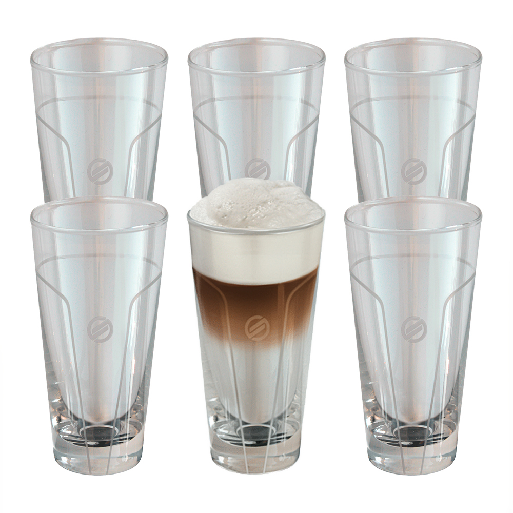 SAECO Original Latte Macchiato Gl?ser 6er-Set (21000402) 1 SAECO Original Latte Macchiato Gl?ser 6er-Set (21000402)