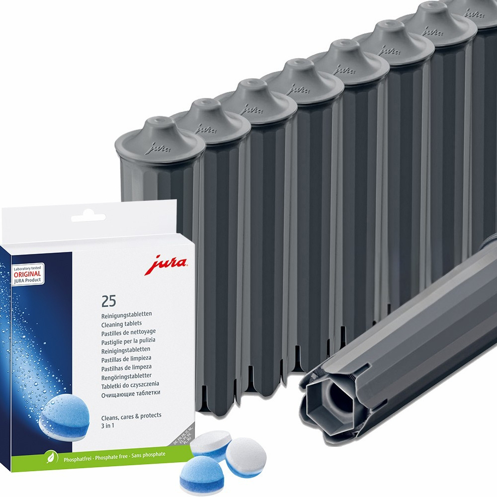 9 JURA CLARIS SMART+ (24233) / 25 Reinigungstabs (25045) 1 9 JURA CLARIS SMART+ (24233) / 25 Reinigungstabs (25045)