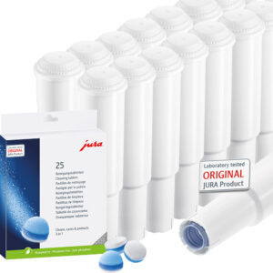 15 JURA CLARIS WHITE (68739) / 25 Reinigungstabs (25045)